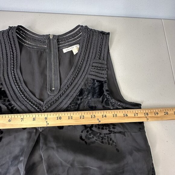 Anthropologie Meadow Rue Top Small Fanya Black Velvet Burnout Whimsigoth - Picture 7 of 11